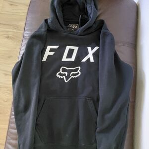 Fox Men's Black Hoodie with Logo